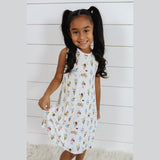 Ice Cream Bamboo Girls' Sleeveless Dress - HoneyBug 