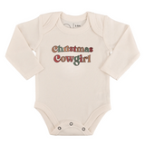 long sleeve graphic bodysuit | christmas cowgirl - HoneyBug 