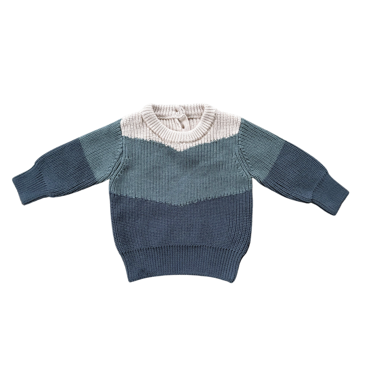 Colorblock Knit Sweater - HoneyBug 