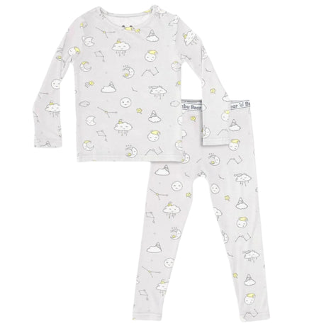 Constellation Grey Bamboo Kids Pajamas - HoneyBug 