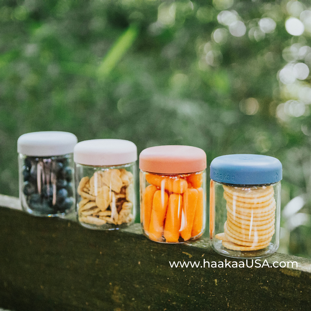 Haakaa Sealed Glass Storage Jar Set - HoneyBug 
