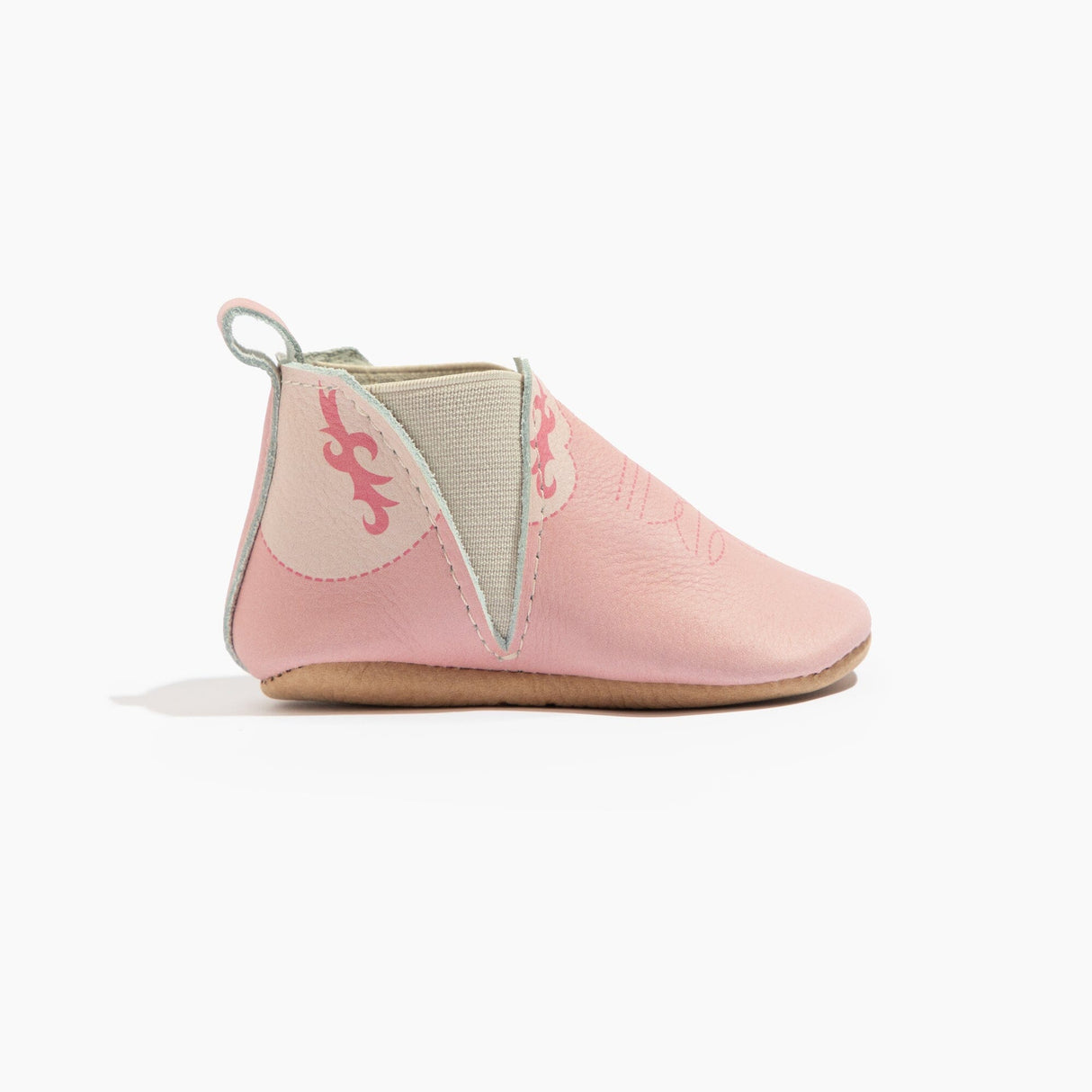Bubblegum Cowboy Chelsea Boot Baby Shoe - HoneyBug 
