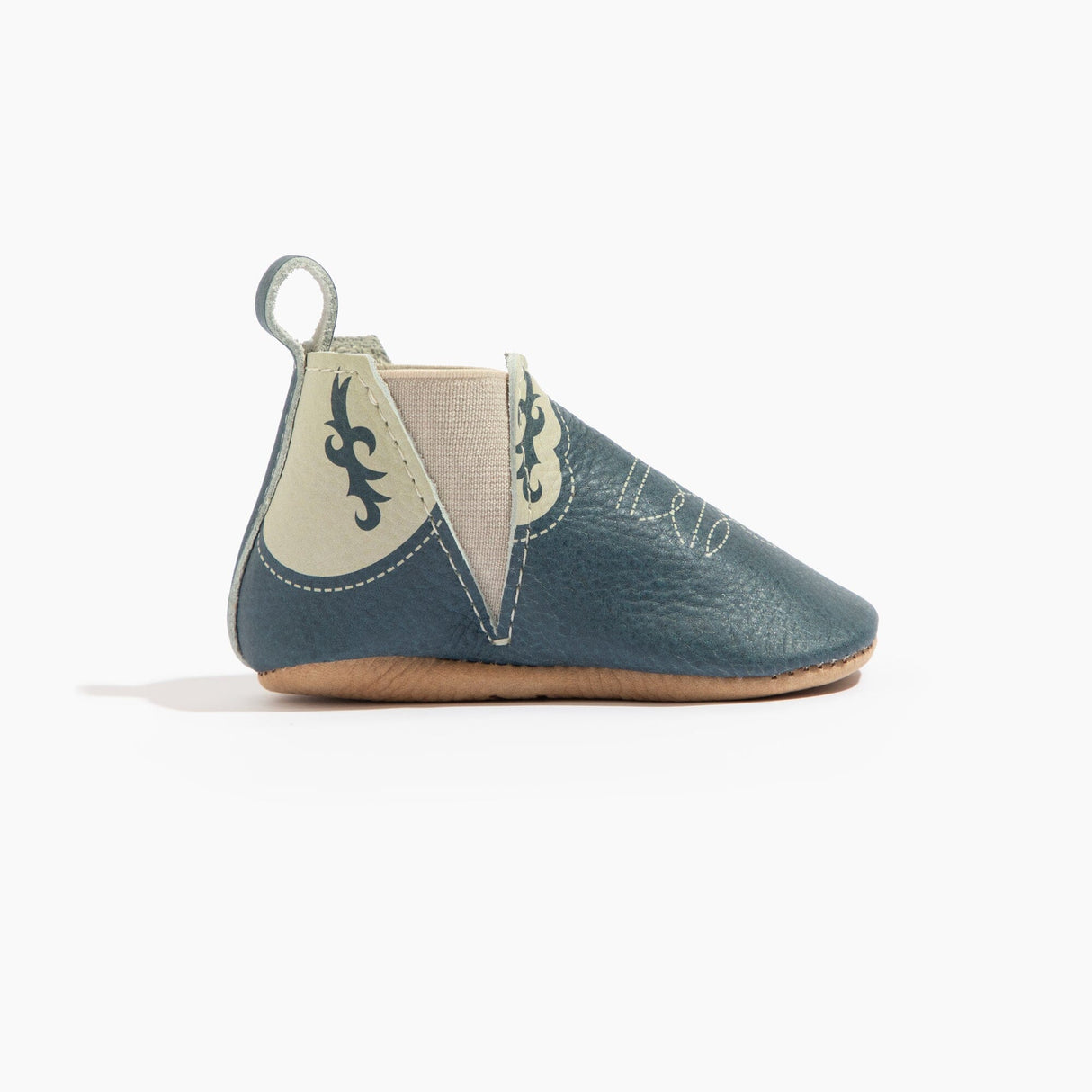 Denim Cowboy Chelsea Boot Baby Shoe - HoneyBug 