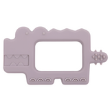Crocodile Teether - Lilac Grey - HoneyBug 