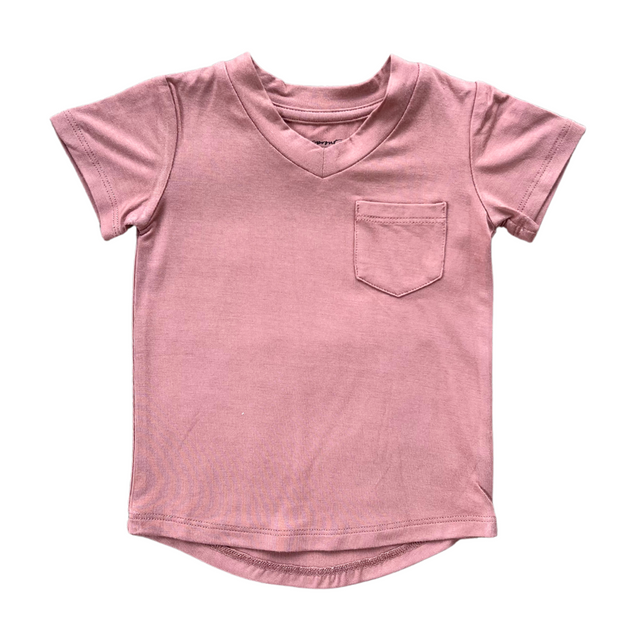 V-Neck Pocket Tee - HoneyBug 