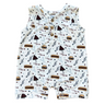 Boy's Sleeveless Romper - HoneyBug 