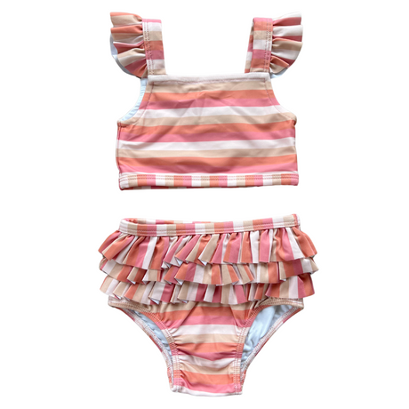 Girl's Two-Piece Swim Set - HoneyBug 