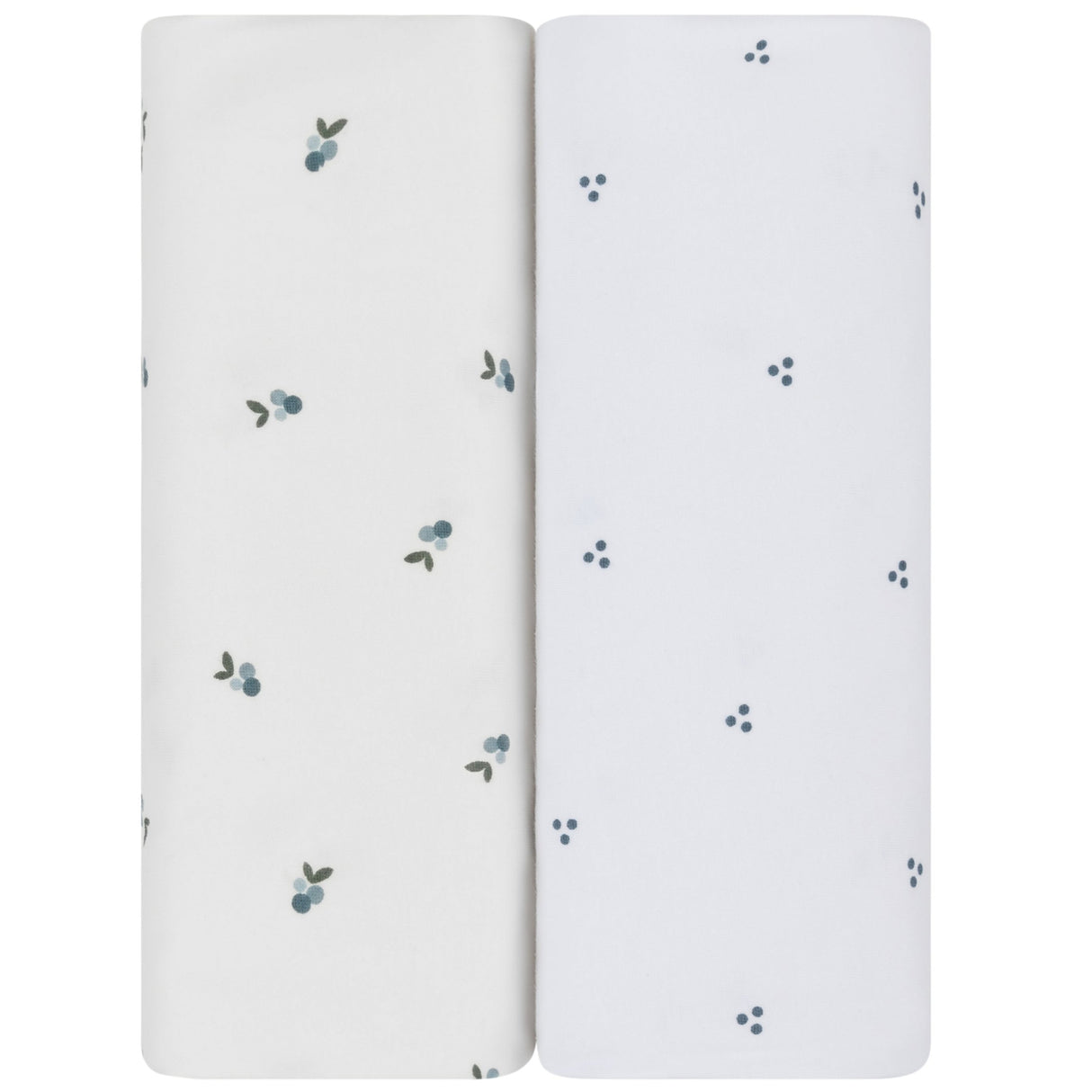 Waterproof Changing Pad Cover | Cradle Sheet Set - Blue Berry - HoneyBug 
