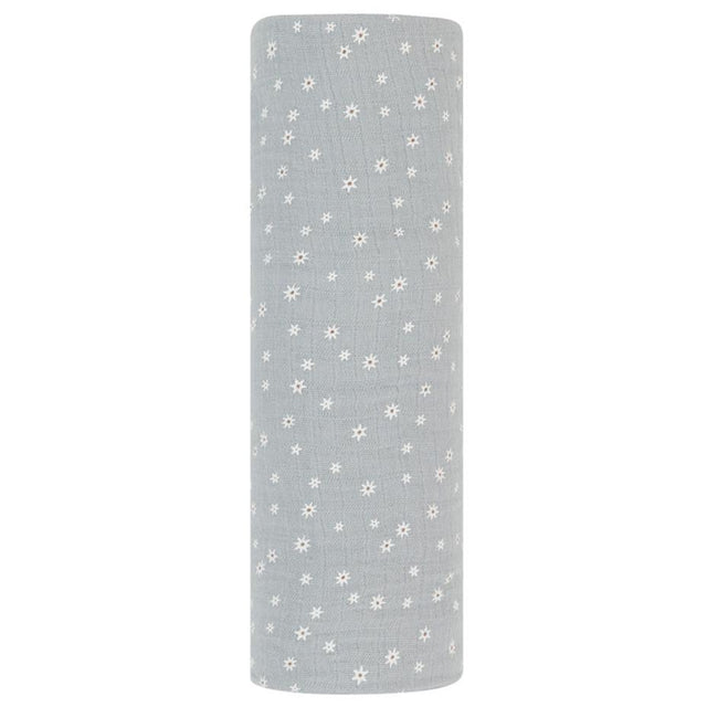 Cotton Muslin Swaddle Blanket - Ditsy Star - HoneyBug 