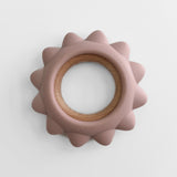 Garden Party Teether Collection - Silicone & Beechwood Sunshine