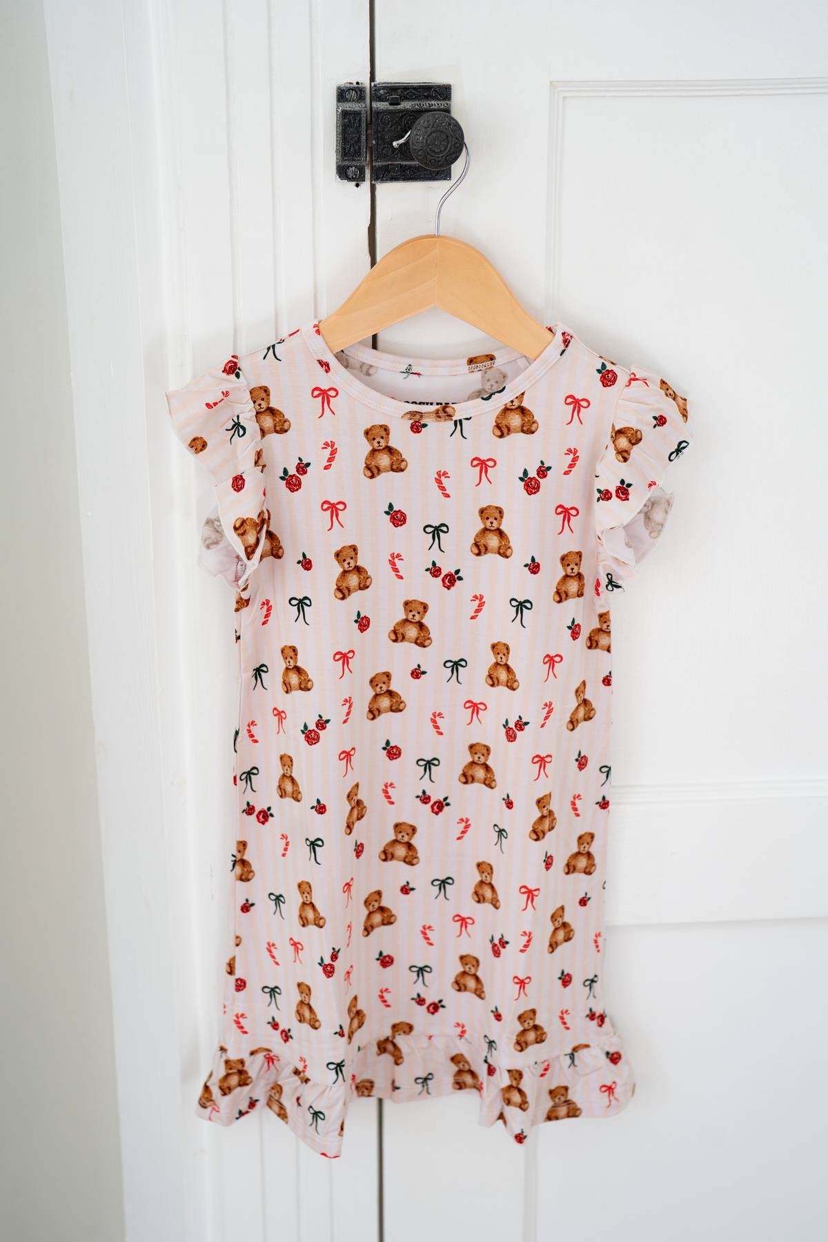 Teddy Bear Christmas | Nightgown - HoneyBug 