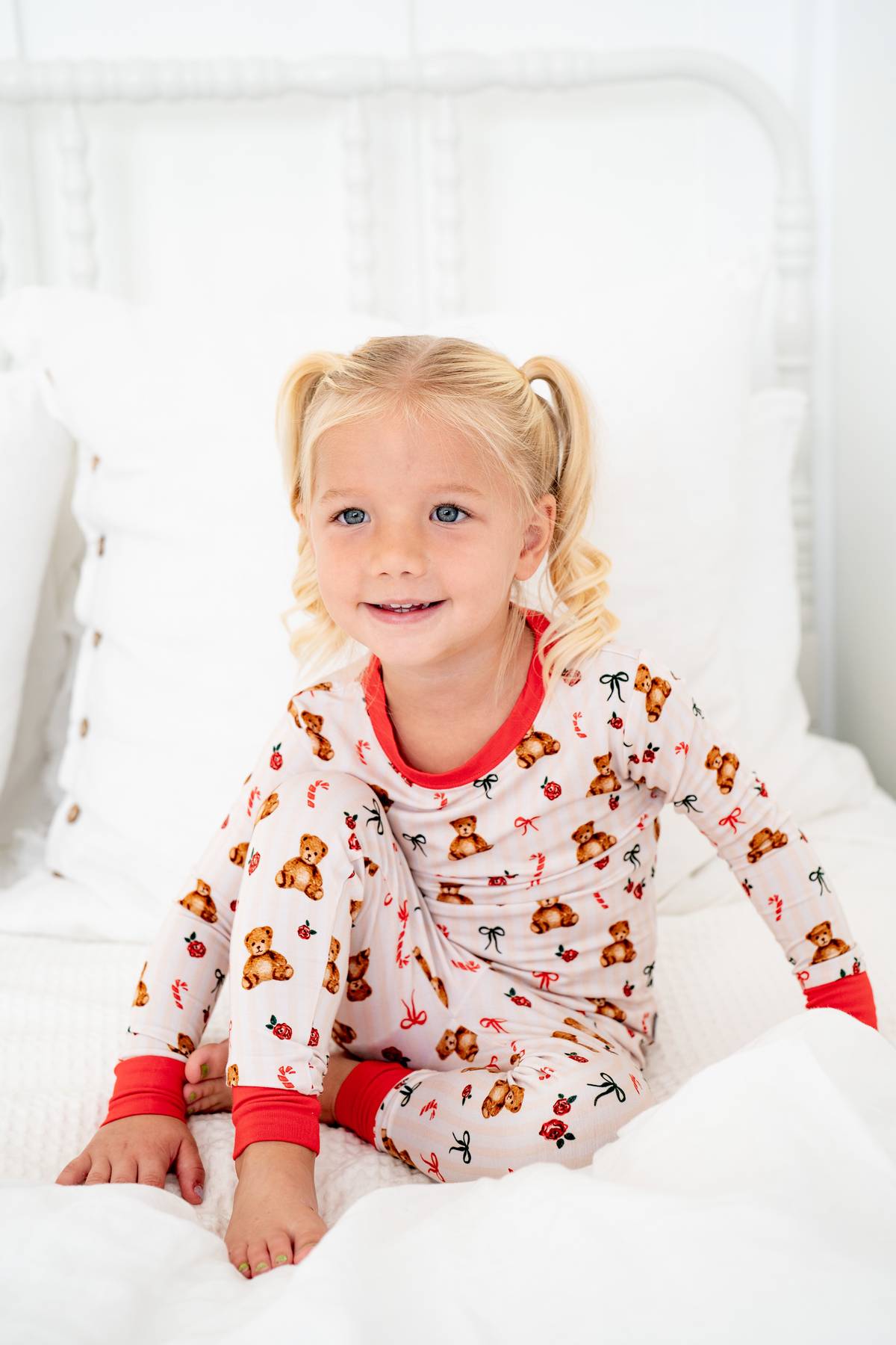 Teddy Bear Christmas | Two Piece Set - HoneyBug 