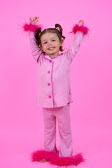 BUBBLEGUM GIRL’S FLARE FEATHERED DREAM SET - HoneyBug 