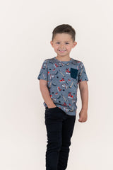 AT THE RINK DREAM POCKET TEE - HoneyBug 