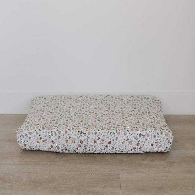 Meadow Floral Muslin Changing Pad Cover - HoneyBug 