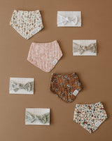 Harvest Floral Muslin Bib - HoneyBug 