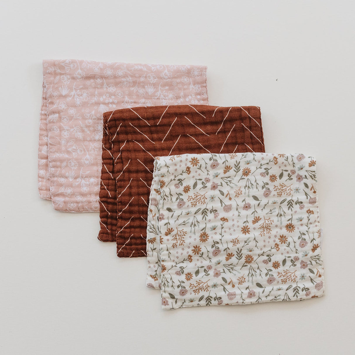 Rust Mudcloth Burp Cloth - HoneyBug 