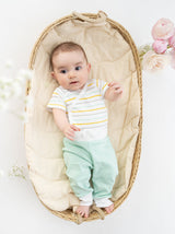 Organic Cotton Pride Kimono Onesie - Stripes - HoneyBug 