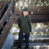 LONG SLEEVE HOODIE- Sage - HoneyBug 