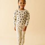 Organic Fleece Sweatshirt - Posy - HoneyBug 