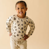 Organic Fleece Sweatshirt - Posy - HoneyBug 