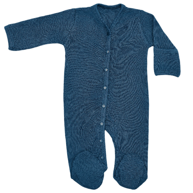 Waffle Footie - Marine - HoneyBug 