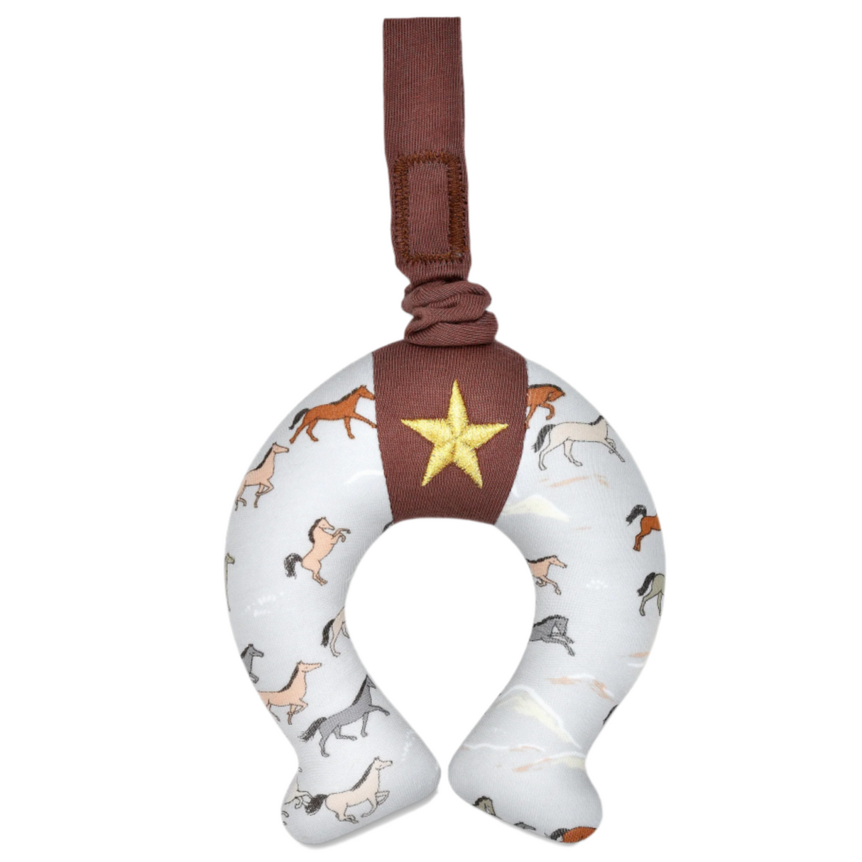 Horseshoe Stroller Toy - Wild Horses - HoneyBug 