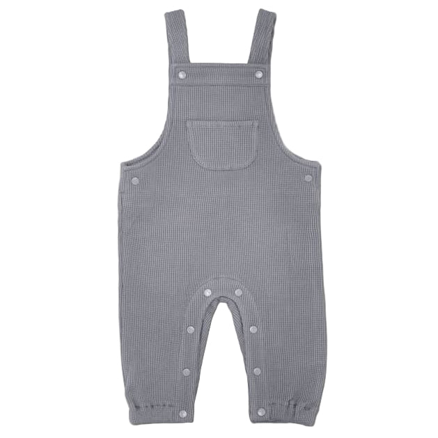 Waffle Overalls - Smoke - HoneyBug 