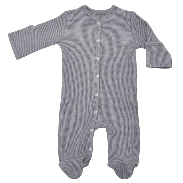Waffle Footie - Smoke - HoneyBug 