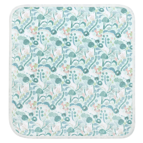 Bamboo Blend Baby Blanket - Minty Bear Bloom - HoneyBug 