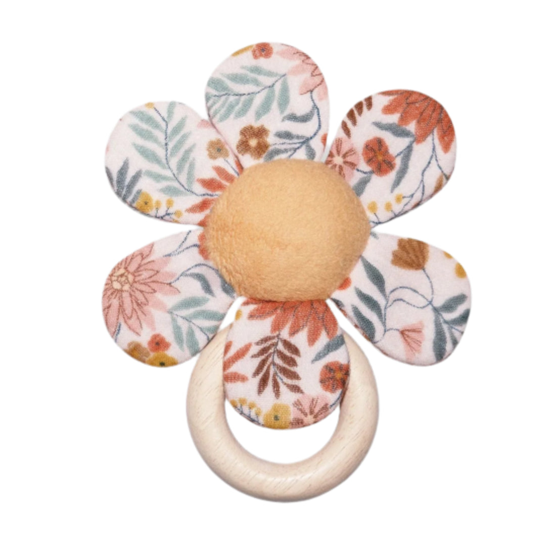 Flower Teething Ring - Zinnia Bloom - HoneyBug 