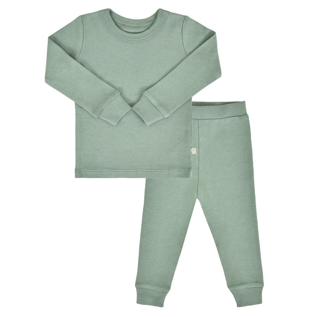 baby pajamas | Basil Green - HoneyBug 