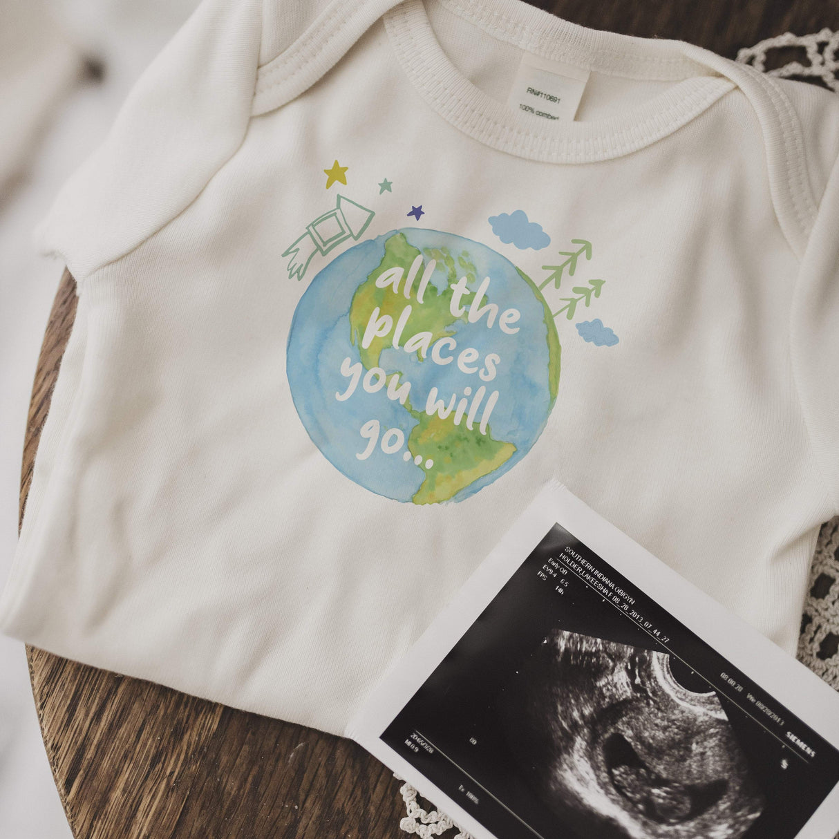 graphic bodysuit | places you will go - HoneyBug 