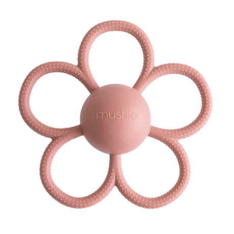 Daisy Rattle Teether - Soft Lilac - HoneyBug 