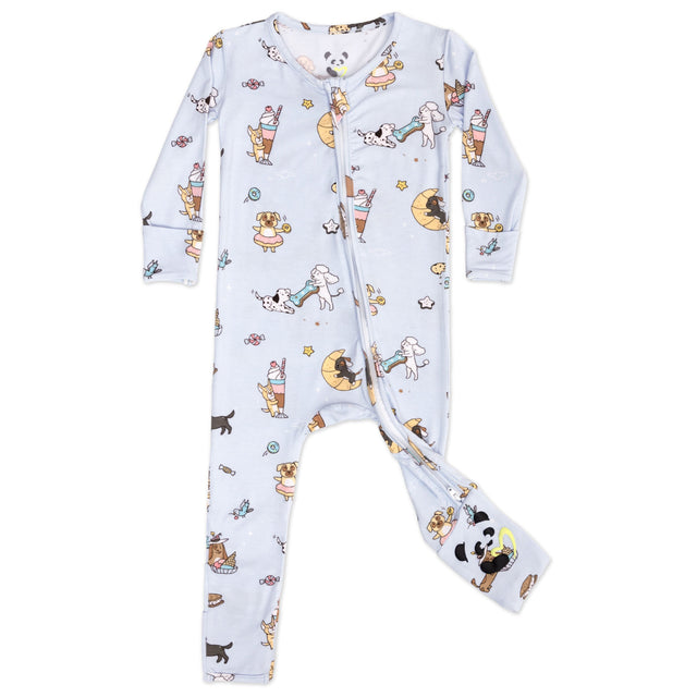 Dessert Dogs Bamboo Convertible Footie - HoneyBug 
