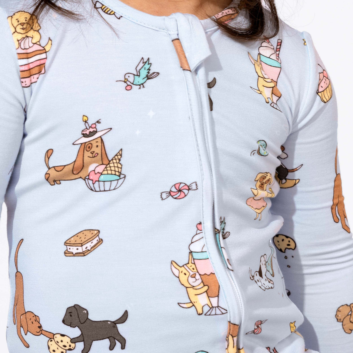 Dessert Dogs Bamboo Convertible Footie - HoneyBug 