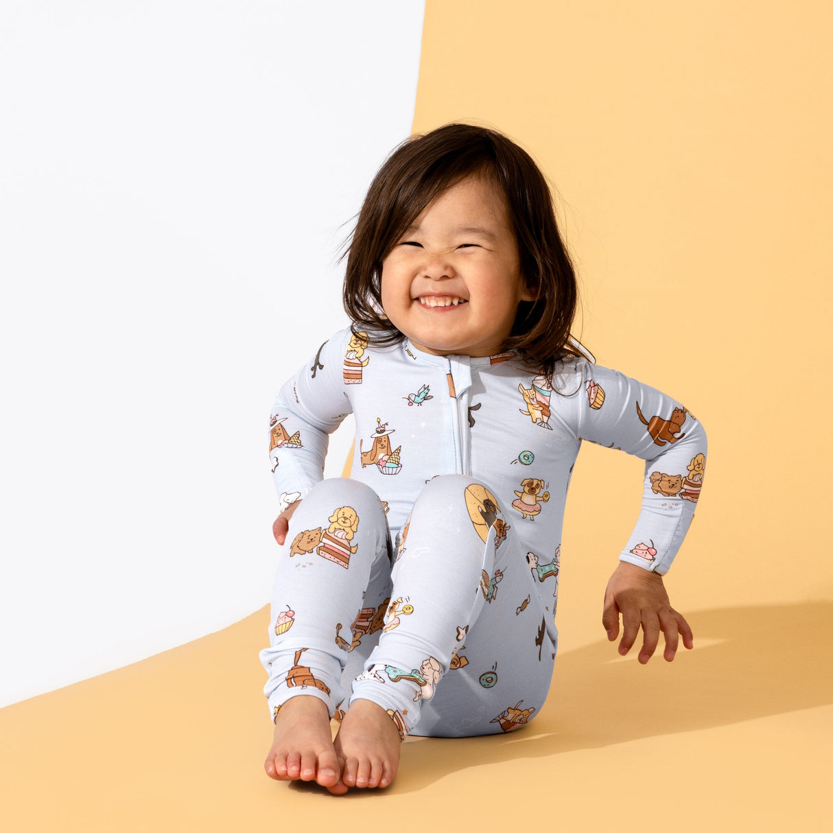 Dessert Dogs Bamboo Convertible Footie - HoneyBug 