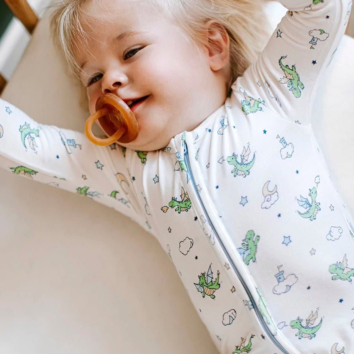 Dragon Bamboo Convertible Footie - HoneyBug 