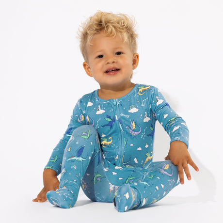 Dragon Dreams Bamboo Convertible Footie - HoneyBug 