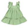 Girl's Drop-Waist Peplum Dress