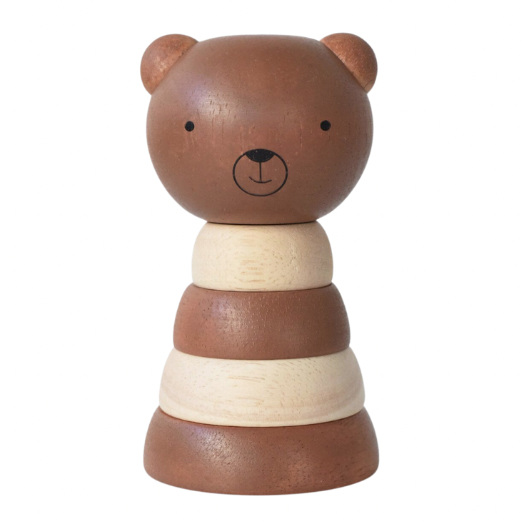 Wood Stacker - Bear - HoneyBug 