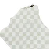 Leaf Green & White Checkered Carseat Cover