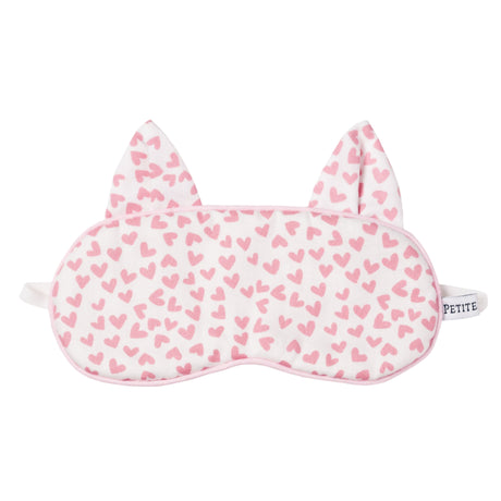 Kid's Kitty Sleep Mask in Sweethearts - HoneyBug 