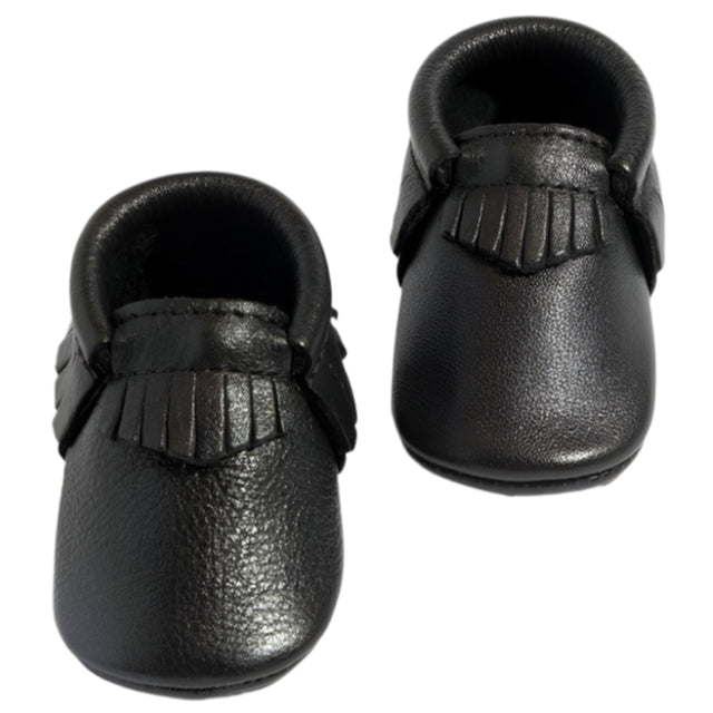 Ebony Moccasin Baby Shoe - HoneyBug 