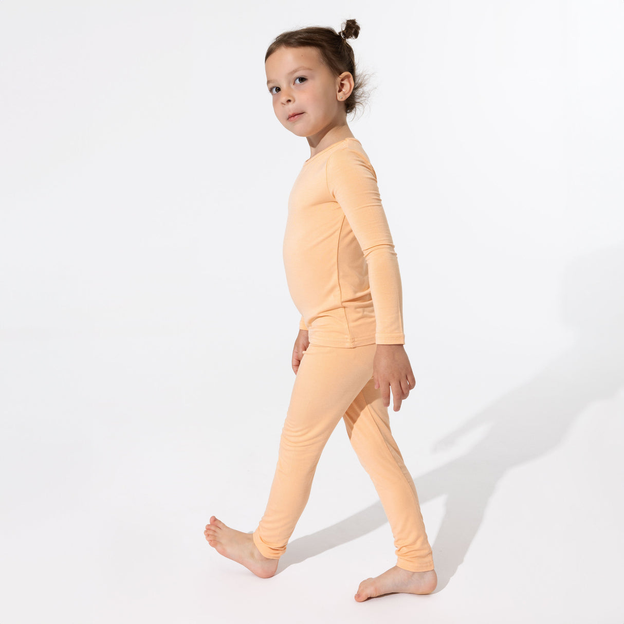Peach Fuzz Bamboo Kids Pajamas - HoneyBug 