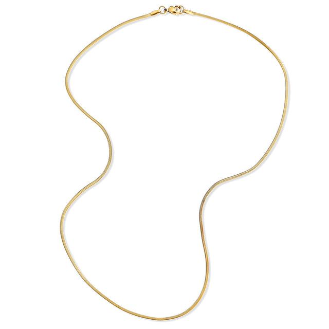 Desi Herringbone Chain Necklace - HoneyBug 