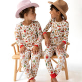 Long Sleeve Loungewear Set - Cowgirl Christmas - HoneyBug 