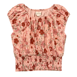 Eyelet Peasant Top