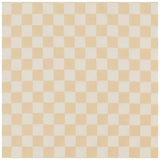 Butter Yellow & White Checkered Crib Sheet