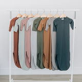 Dusty Rose Bamboo Knot Gown - HoneyBug 